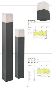 Redo 9265 - Aplică perete exterior TOGO 1xE27/13W/230V IP44