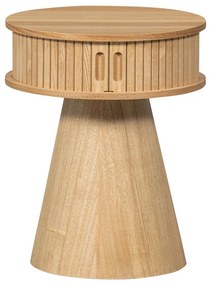 Noptieră în culoare naturală cu aspect de lemn de pin Karri – WOOOD