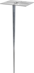 Lampă de exterior neagră cu țăruș de sol și presetupe 50cm IP44 - Solo Deluxe