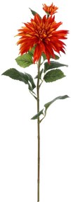 Jiřina oranžová - floare artificială tăiată, 75 cm