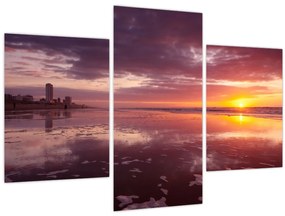 Tablou -  Plajă la apus de soare (90x60 cm)