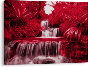 Tablou - Cascade indoneziene în roșu (70x50 cm)