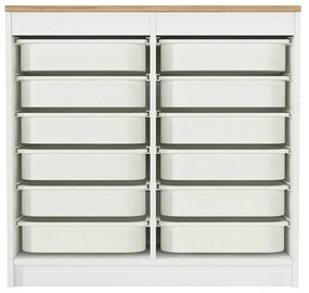 Organizator, Compact Storage, UnicUtil, 89 x 34 x 85 cm, Alb-Maro, UUORG19