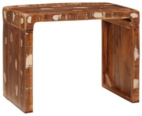 vidaXL Masă laterală 60 x 35 x 46 cm Lemn recuperat solid