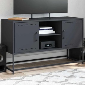 vidaXL Dulap TV, antracit, 100,5x39x60,5 cm, oțel
