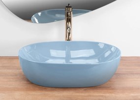 Lavoar Lisa albastru lucios L49 cm