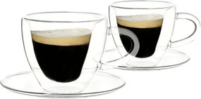 Ceaşcă termorezistentă Heart cu farfurie, 2 buc., în formă de inimă, 150 ml, HOTCOOL TYP 5