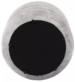 Taburet Calvi velvet bej deschis Tap.250