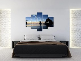 Tabloul - plaja în apus de soare (150x105 cm)