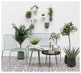 Ghiveci suspendat din ceramică PT LIVING Oval, verde mat