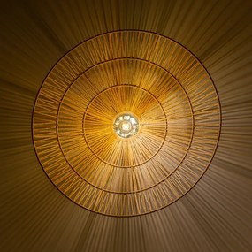 Brilagi - Lustră aplicată LED CERIA BOHO 1xE27/40W/230V Ø 70 cm maro