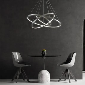 Lustră LED pe cablu LEA LED/60W/230V 4000K d. 80 cm crom