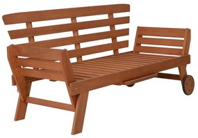 Bancă de grădină maro din lemn masiv Rincon – Garden Pleasure