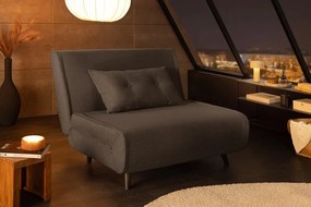 Fotoliu Pat SMART MULTIFUNCTION 100cm catifea raiata gri