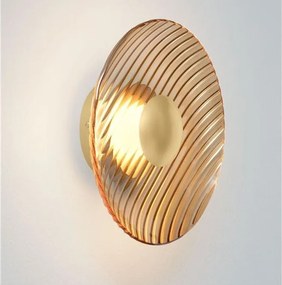 Aplica de perete moderna LED LAVINA auriu/ chihlimbar