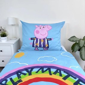 Lenjerie de pat Peppa Pig cu efect luminos
