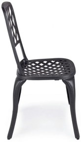 Scaun metalic, antracit, Faenza, Bizzotto