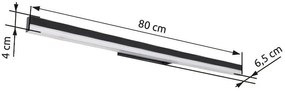 Aplica LED de perete moderna SALLO alba