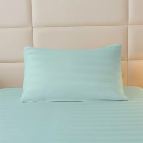 Cearsaf de hotel din microfibra 140x240 cm si husa pentru perna 50x70 cm JASMINE, mentol Inchidere: Fermoar