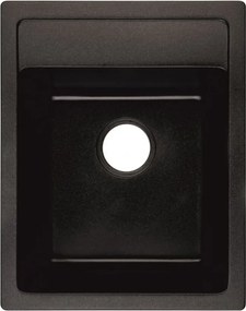 Chiuveta compozit Inter Ceramic finisaj granit negru 40x50 cm