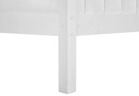 Pat de o persoană 90 cm GERNE (cu somieră) (alb). 1007294