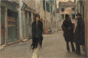 Tablou - John Singer Sargent, Street in Venice, reproducere (90x60 cm)