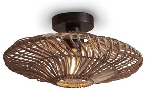 Plafoniera eco din ratan Zanzibar flat 40cm S, nat
