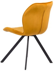 RESIGILAT - Scaun living din catifea BUC 248 galben