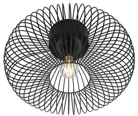Aplica de perete/tavan design industrial Beroni negru