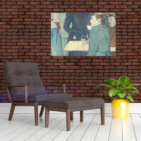 Tablou - Henri de Toulouse-Lautrec, A Corner of the Moulin de la Galette, reproducere (90x60 cm)