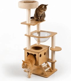 Ansamblu pentru pisici HAPPY CAT 147x40x40 cm, bej
