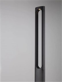 Stalp LED exterior din aluminiu antracit IP65 Dira H-200cm
