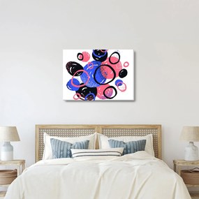 Tablou - Motiv cercuri în culori vii (70x50 cm)