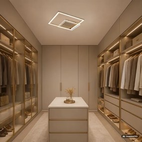 Rabalux 71487 -LED Plafonieră OTTAVIA LED/24W/230V 3000K 37,5x37,5cm auriu