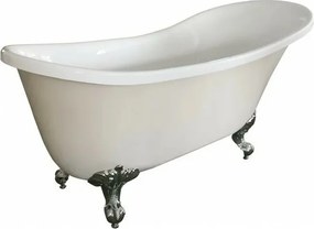 Cada freestanding retro Inter Ceramic acril bej-alb 162.5x69.5 cm