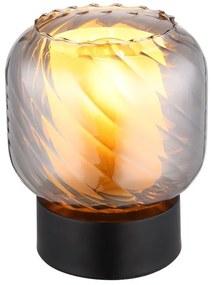 Lampa de masa sticla fumurie XIA pentru dormitor