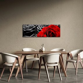 Tablou - Trandafir (cu ceas) (90x30 cm)