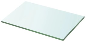 Rafturi, 2 buc., 30 x 15 cm, panouri sticla transparenta 2, 30 x 15 cm