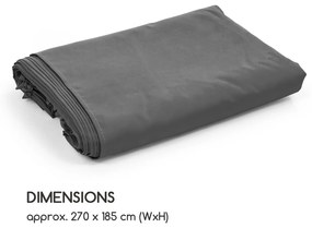 Pantheon Solid Sky, panouri laterale pentru pavilion, 4 piese, 140 g/m², poliester, gri