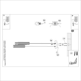 Brilagi - Pendul LED pe cablu CRESTO 3xGU10/10W/230V negru
