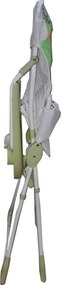 Scaun de masa pentru copii si bebe Baby Care™ ,pliabil, centura de siguranta, sezut comfortabil, masuta detasabila, Verde