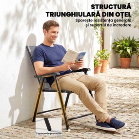 Outsunny scaune pliabile confortabile | Aosom Romania