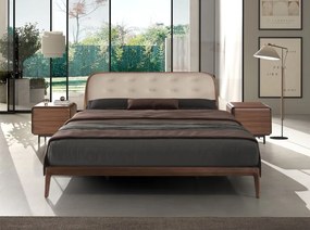 Noptiera design LUX cu sertare Walnut Veneer