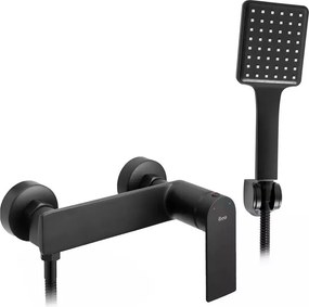 Baterie dus Rea Storm negru mat cu set de dus
