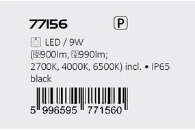 Aplica LED iluminat exterior ambiental, Protectie IP65 Urfa I negru