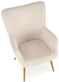 Fotoliu Amaro velvet crem H97 cm
