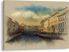 Tablou - Râul Moyka, Sankt Petersburg, Rusia (70x50 cm)