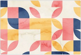 Tablou - Abstracție cu modele retro (90x60 cm)