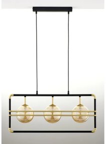 Lustră pe cablu Jupiter 2027 FIORI 3xG9/10W/230V negru/auriu/bej