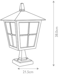 Lampă de exterior CANTERBURY 1xE27/100W/230V IP43 Elstead
